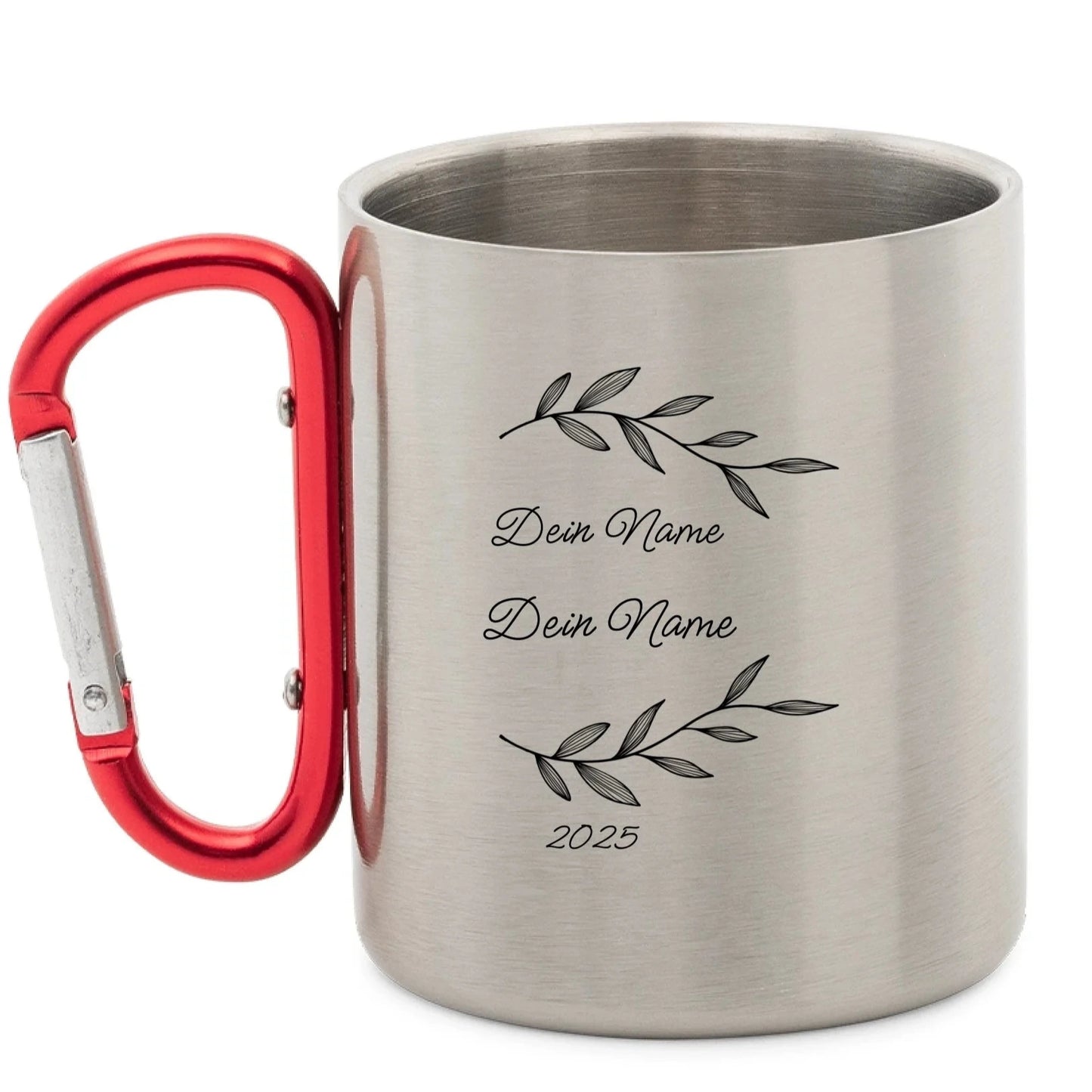 "Fluchtfahrzeug" - personalisierte Edelstahl-Tasse