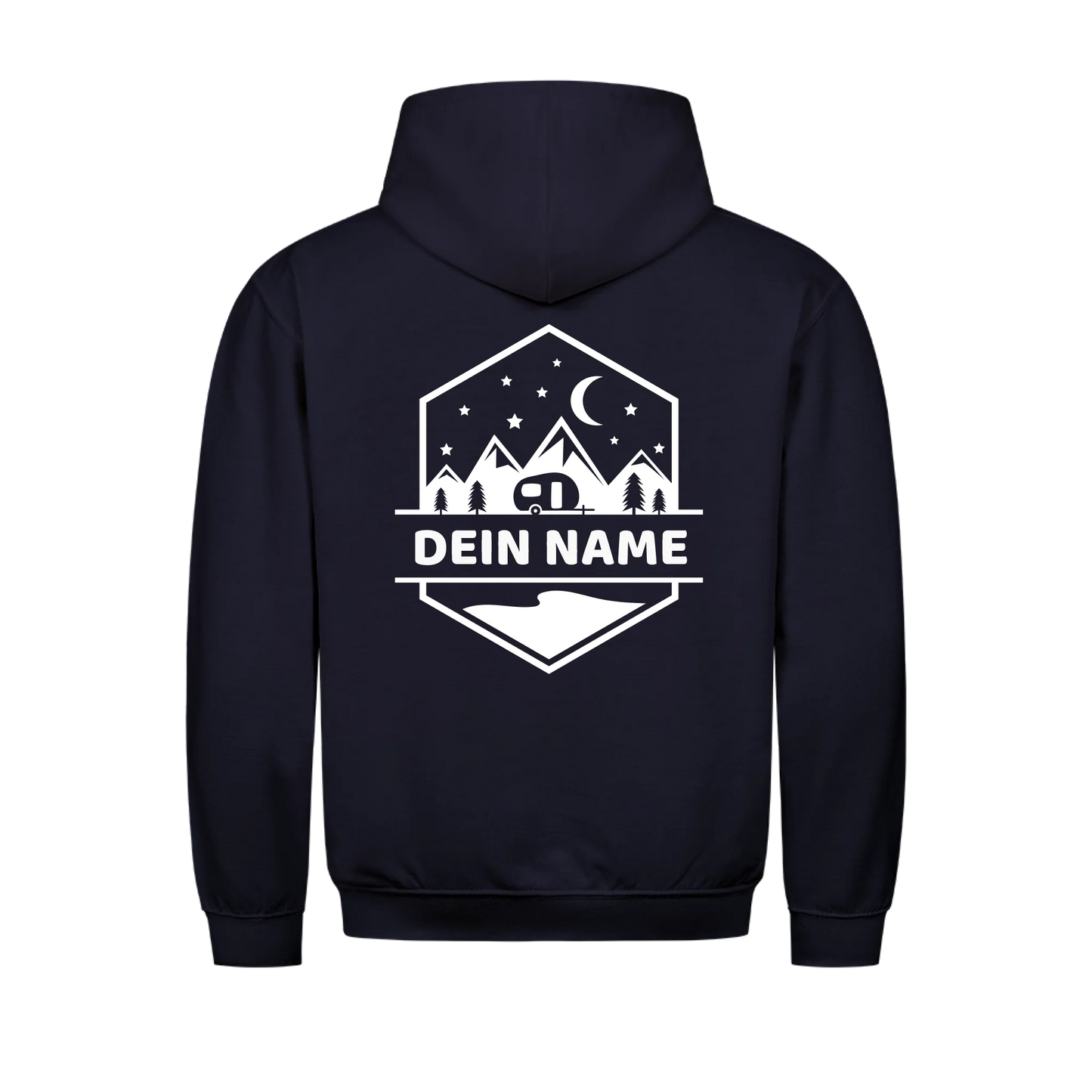 "Happy Camper Monogram" - personalisierter Hoodie - Gr. S - 4 XL