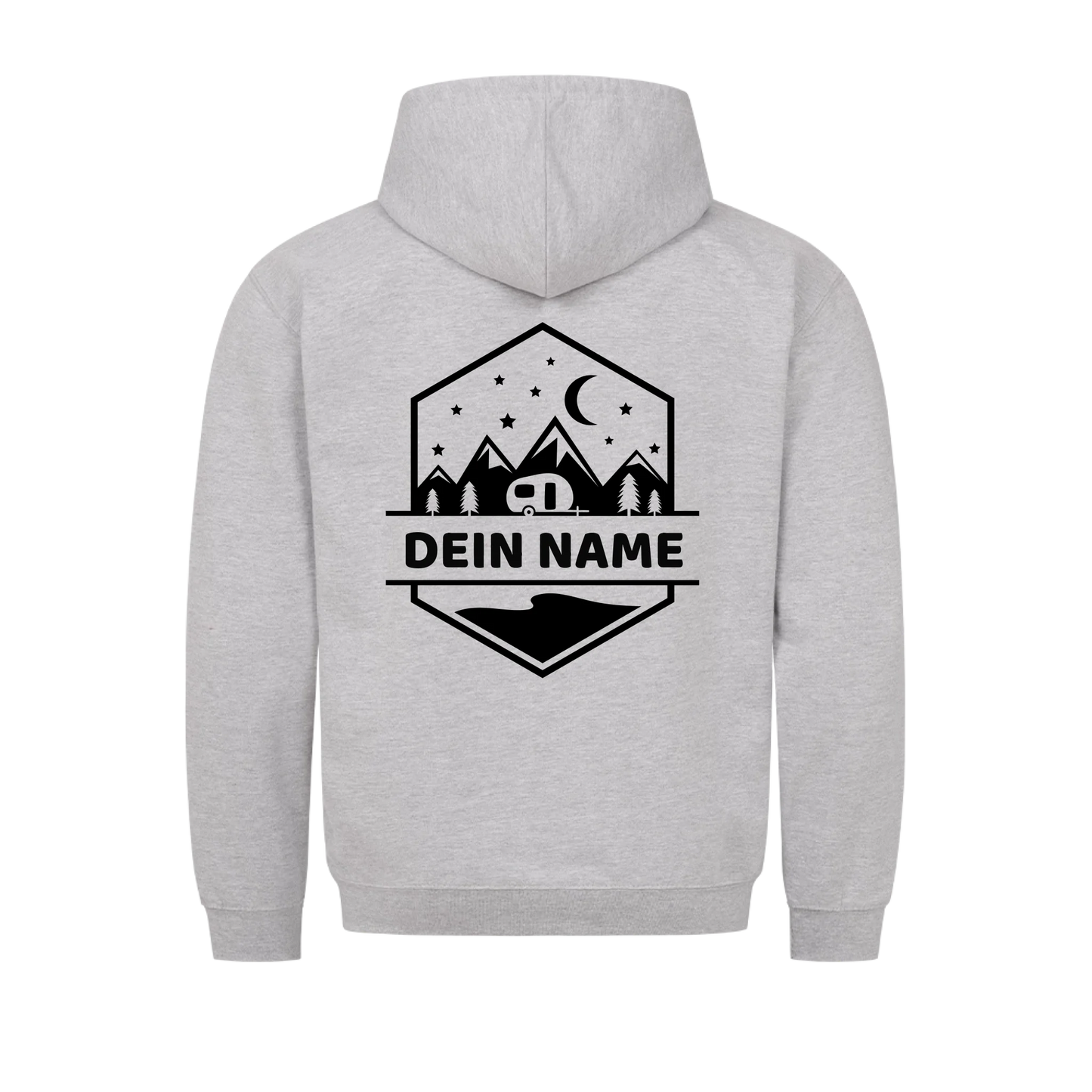 "Happy Camper Monogram" - personalisierter Hoodie - Gr. S - 4 XL