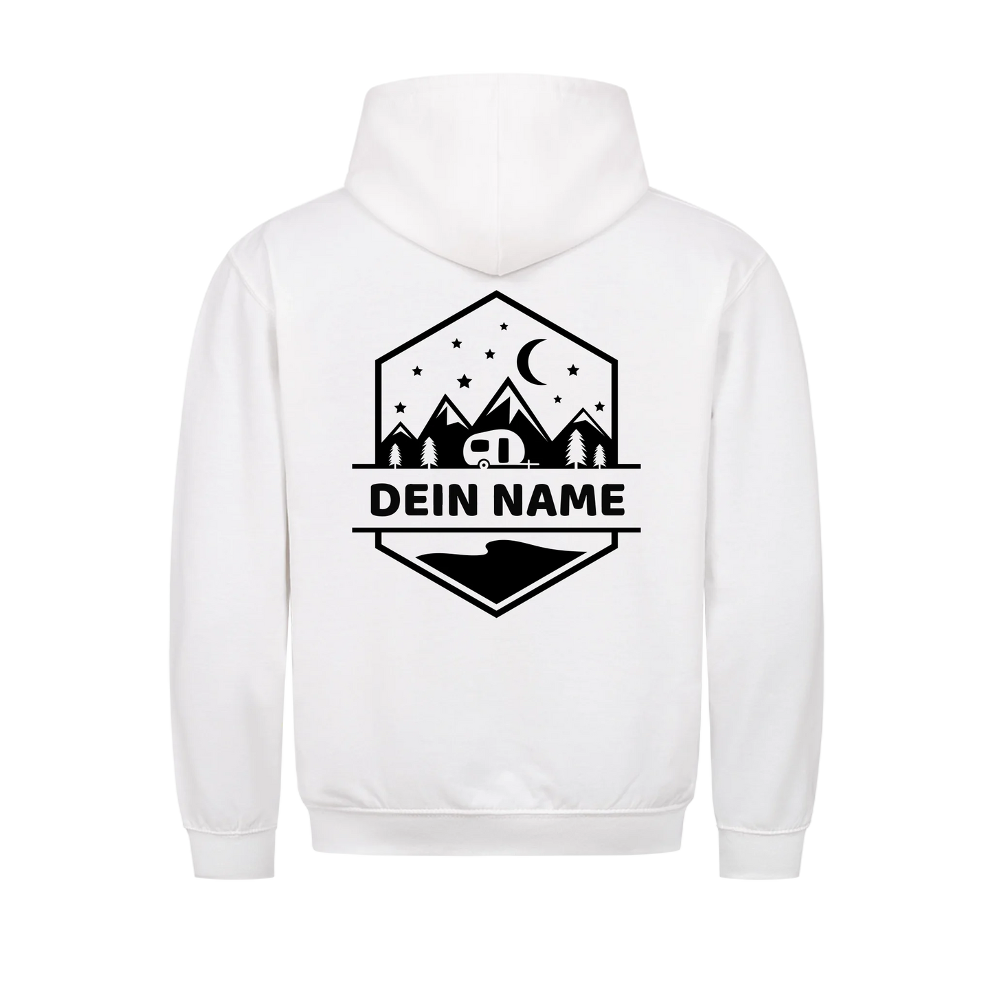 "Happy Camper Monogram" - personalisierter Hoodie - Gr. S - 4 XL