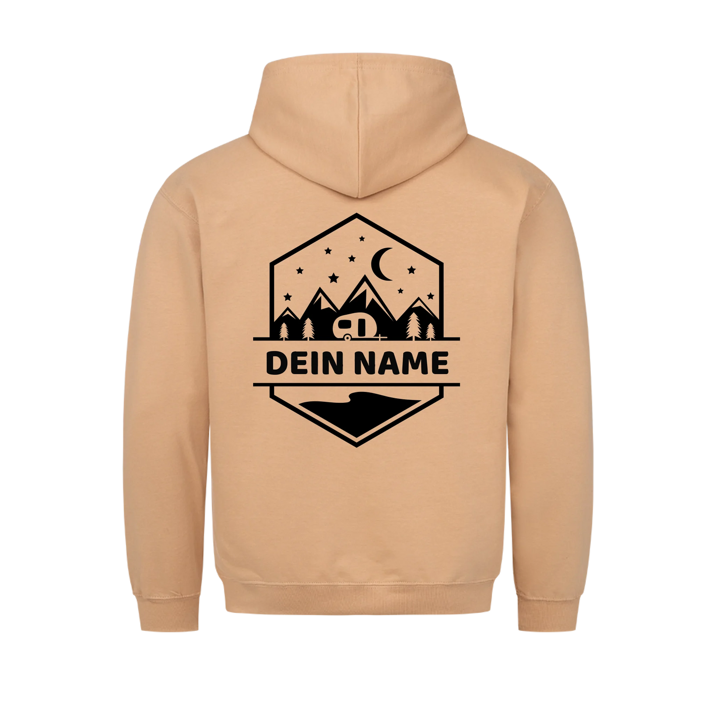 "Happy Camper Monogram" - personalisierter Hoodie - Gr. S - 4 XL