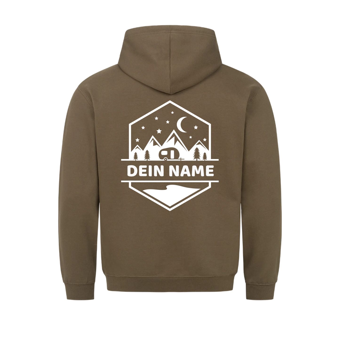 "Happy Camper Monogram" - personalisierter Hoodie - Gr. S - 4 XL