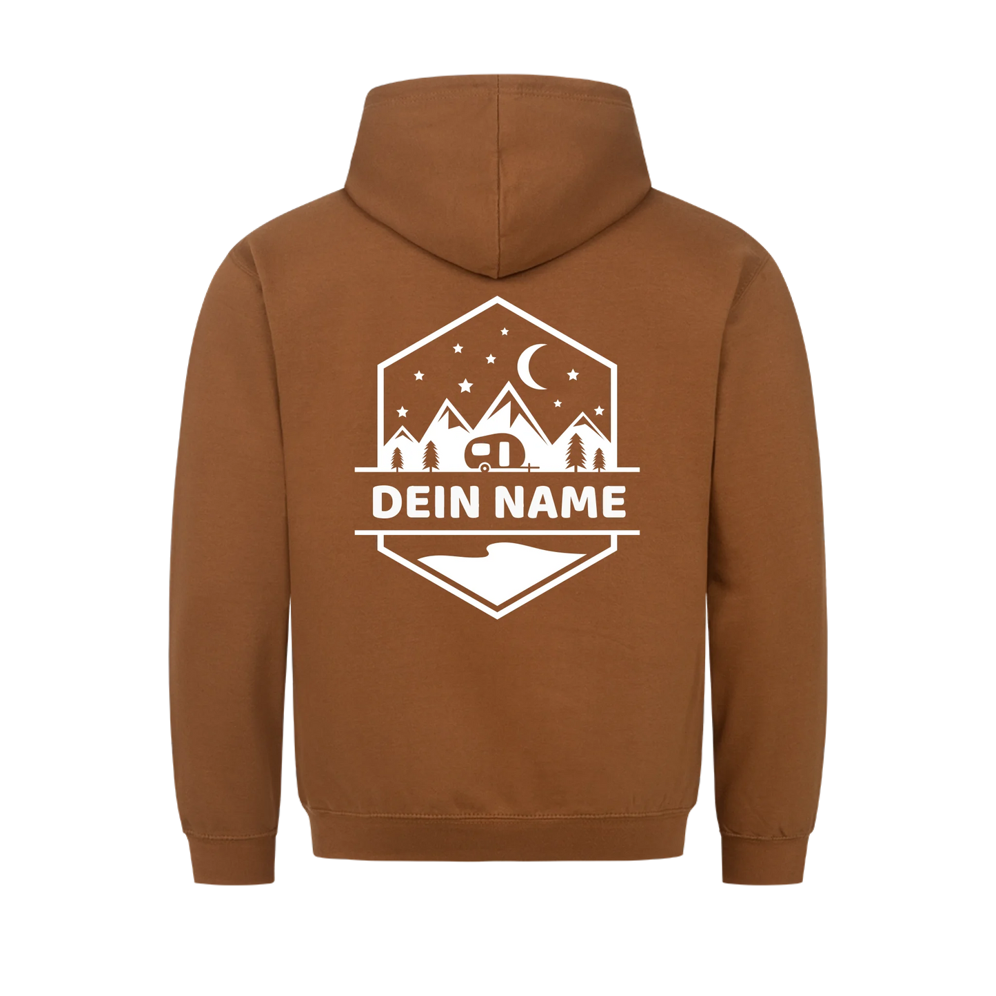 "Happy Camper Monogram" - personalisierter Hoodie - Gr. S - 4 XL