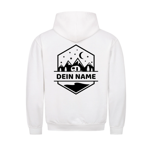 "Happy Camper Monogram" - personalisierter Hoodie - Gr. S - 4 XL