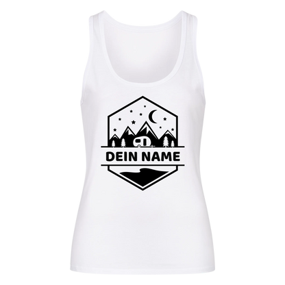 "Happy Camper Monogram" - personalisiertes Tanktop - Gr. XS - XXL