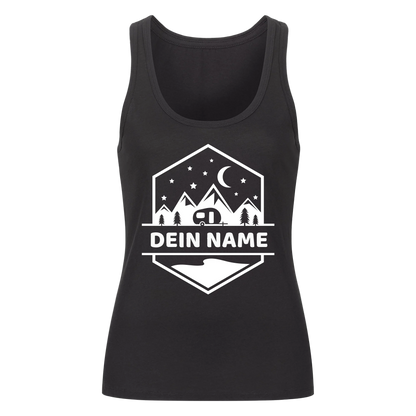 "Happy Camper Monogram" - personalisiertes Tanktop - Gr. XS - XXL