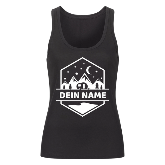 "Happy Camper Monogram" - personalisiertes Tanktop - Gr. XS - XXL